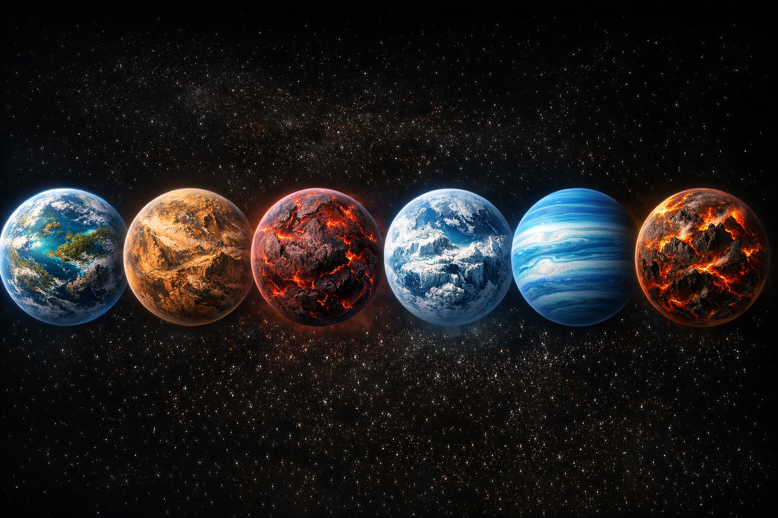 Concept art de planetes