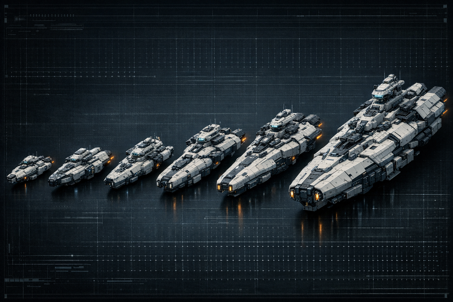 Concept art de flotte militaire